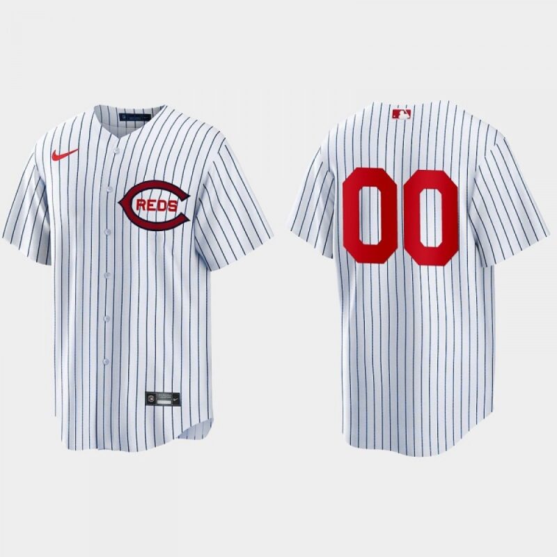 68632d747e4e8_1 Men's Cincinnati Reds ACTIVE Player Custom 2022 White Field of Dreams Stitched Baseball Jersey