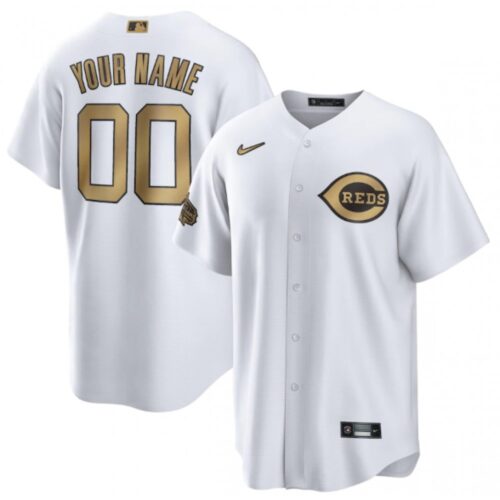 68632d7a48d99_1 Men's Cincinnati Reds ACTIVE Player Custom 2022 All-Star White Cool Base Stitched Baseball Jersey