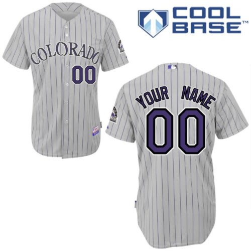 68632d84ab5d7_1 Rockies Personalized Authentic Grey MLB Jersey