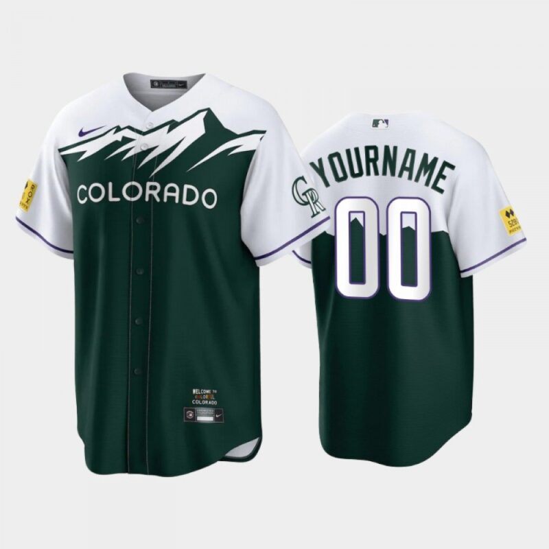 68632d8c54d2c_1 Men's Colorado Rockies ACTIVE Player Custom 2022 Green City Connect Stitched Baseball Jersey