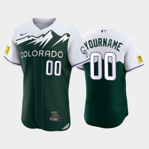 68632d8ed0ed3_1 Men's Colorado Rockies ACTIVE Player Custom 2022 Green City Connect Flex Base Stitched Jersey