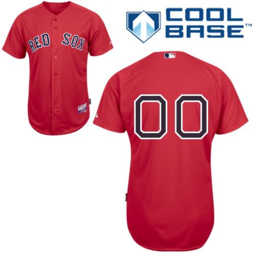 68632dcf7e8ae_1 Red Sox Personalized Authentic Red MLB Jersey