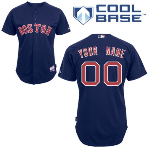 68632dd44b72f_1 Red Sox Personalized Authentic Blue MLB Jersey