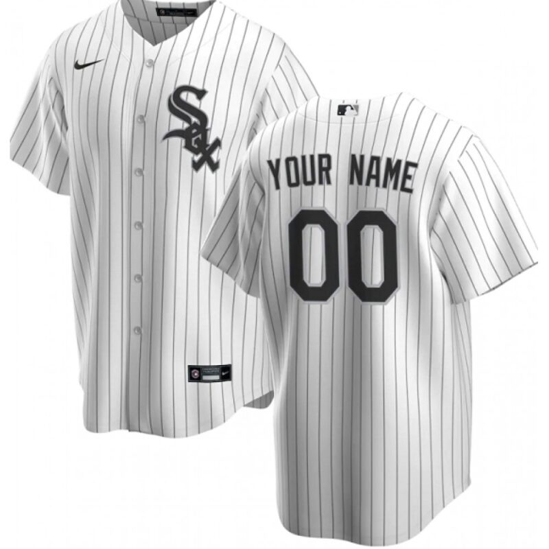 68632df561cd8_1 Men's Chicago White Sox Customized White Stitched MLB Jersey