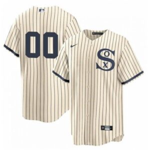 68632e09f2620_1 Men's Chicago White Sox ACTIVE PLAYER Custom 2021 Cream/Navy Field of Dreams Cool Base Jersey