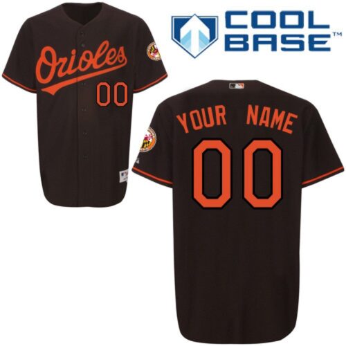 68632e16af135_1 Orioles Personalized Authentic Black MLB Jersey
