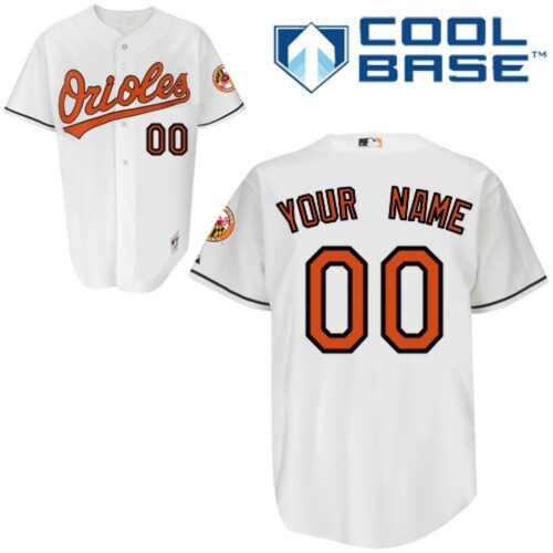68632e1c03f83_1 Orioles Personalized Authentic White MLB Jersey