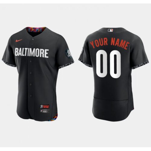 68632e1e8661d_1 Men's Baltimore Orioles ACTIVE Player Custom Black 2023 City Connect Flex Base Stitched Baseball Jersey