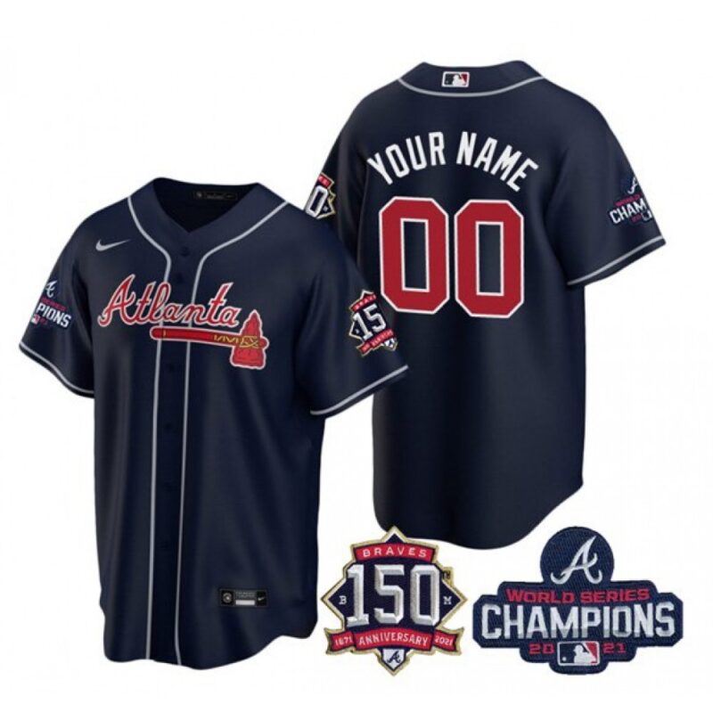 68632e3aa2226_1 Men's Atlanta Braves Customized 2021 Navy World Series Champions With 150th Anniversary Cool Base Stitched Jersey