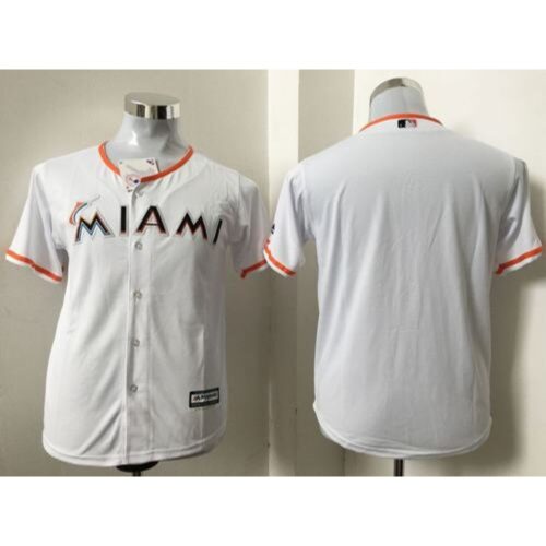 68632f3e7aee1_1 Marlins Blank White Cool Base Stitched Youth MLB Jersey