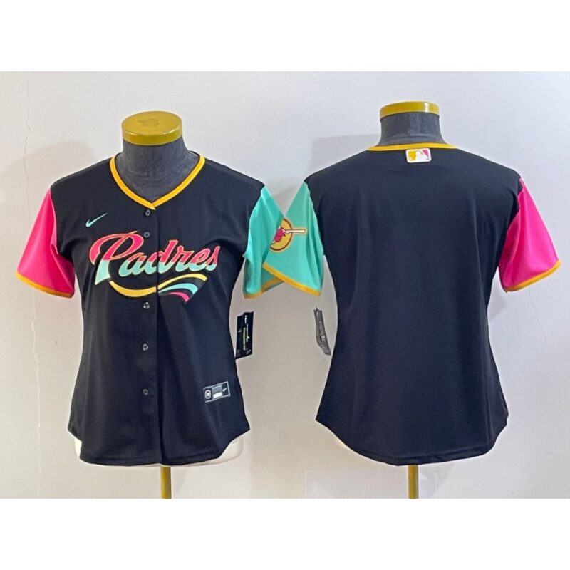 68632f567f6f1_1 Youth San Diego Padres Blank Black City Connect Stitched Baseball Jersey