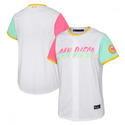 68632f676ce88_1 Youth San Diego Padres Blank 2022 White City Connect Stitched Baseball Jersey