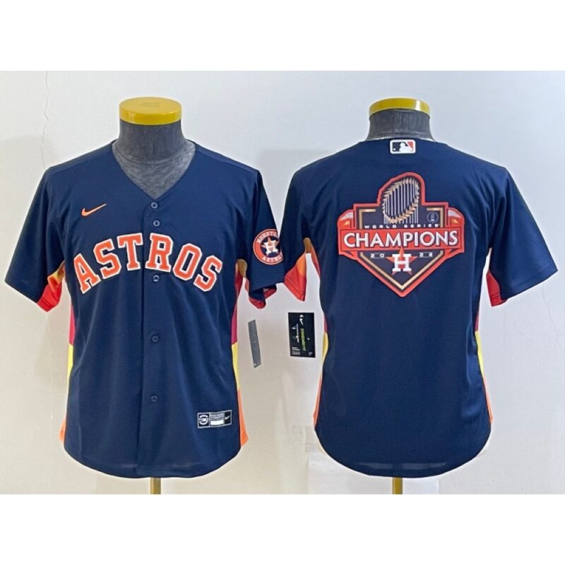 68632fd1974db_1 Youth Houston Astros Navy 2022 World Series Champions Team Big Logo With Patch Cool Base Stitched Jersey