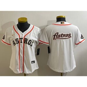 68632fdfb2aa8_1 Youth Houston Astros White 2023 Gold Collection With World Serise Champions Patch Team Big Logo Stitched Baseball Jersey