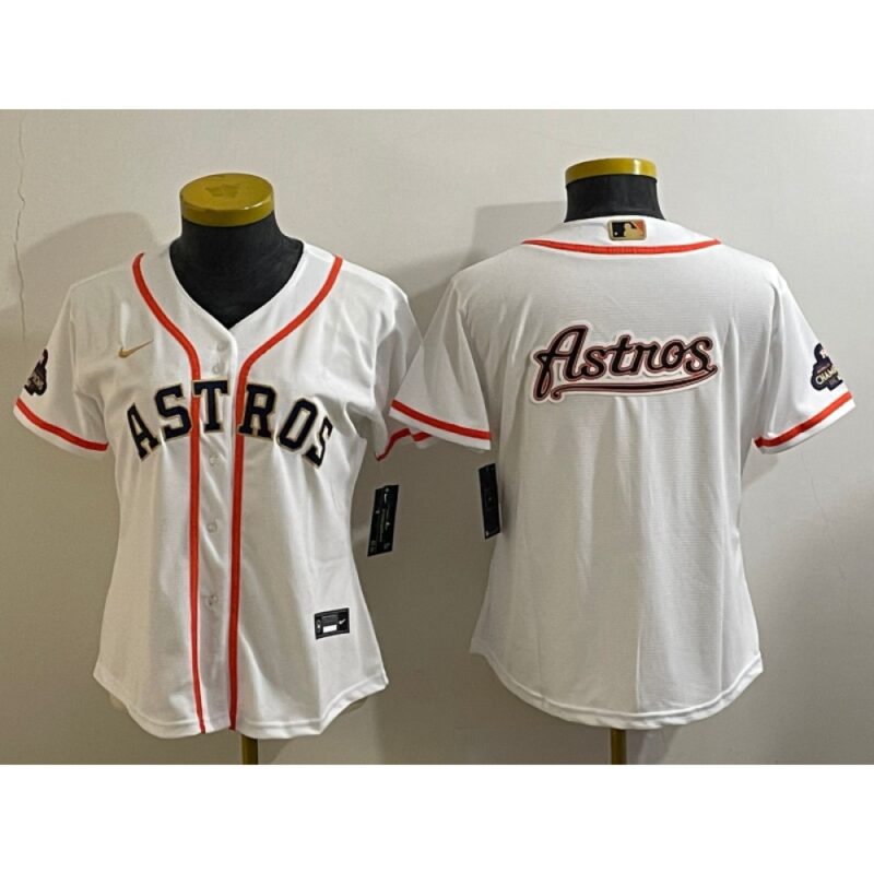 68632fdfb2aa8_1 Youth Houston Astros White 2023 Gold Collection With World Serise Champions Patch Team Big Logo Stitched Baseball Jersey