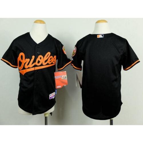 686330301c71a_1 Orioles Blank Black Cool Base Stitched Youth MLB Jersey