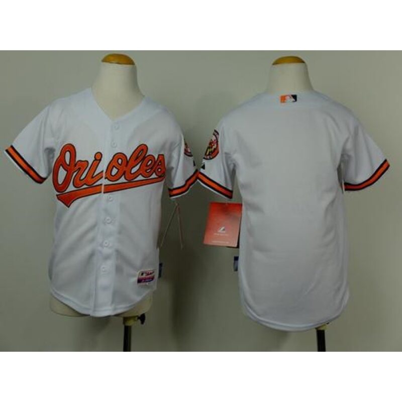 68633034db57b_1 Orioles Blank White Cool Base Stitched Youth MLB Jersey