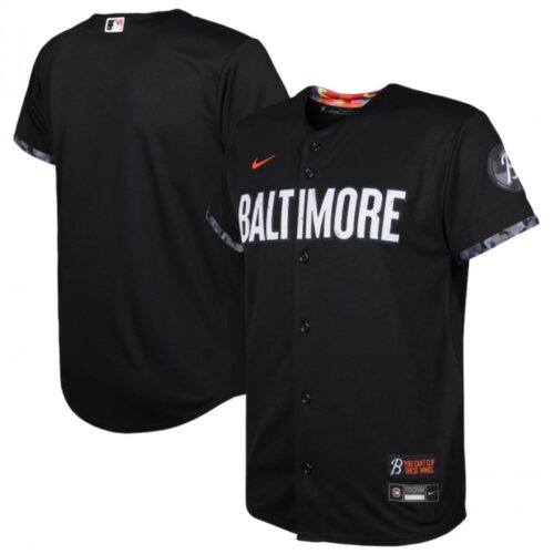 686330372c912_1 Youth Baltimore Orioles Blank Black 2023 City Connect Stitched Baseball Jersey