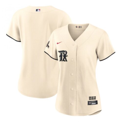 68633089e457f_1 Women's Texas Rangers Blank Cream 2023 City Connect Stitched Baseball Jersey(Run Small)