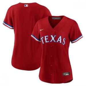 6863308c52b0a_1 Women's Texas Rangers Blank Red Stitched Baseball Jersey(Run Small)