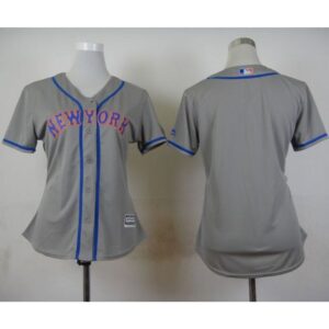 686330cacb2e6_1 Mets Blank Grey Road Women's Stitched MLB Jersey