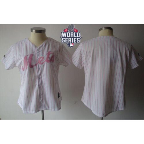 686330d93b1a4_1 Mets Blank White Pink Strip W/2015 World Series Patch Women's Fashion Stitched MLB Jersey