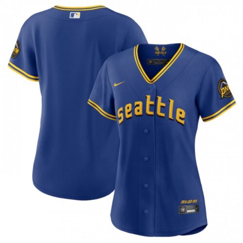 686330e76bcd0_1 Women's Seattle Mariners Blank Royal 2023 City Connect Stitched Baseball Jersey(Run Small)
