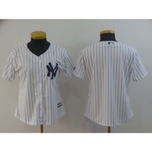6863314a0ed02_1 Women's New York Yankees White Cool Base Stitched MLB Jersey(Run Small)