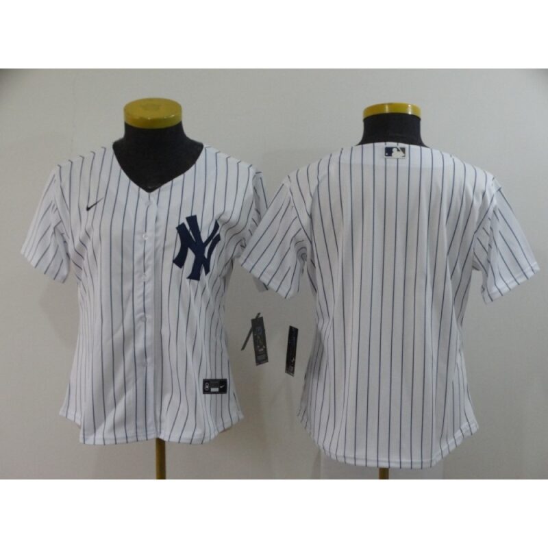 6863314c8a43e_1 Women's New York Yankees Blank White Cool Base Stitched Jersey(Run Small)