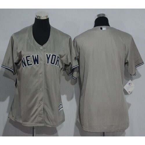 6863314ed4240_1 Yankees Blank Grey Women's Road Stitched MLB Jersey