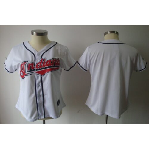68633170eb681_1 indians Blank White Women's Fashion Stitched MLB Jersey