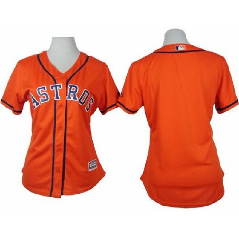 6863318679b31_1 Astros Blank Orange Alternate Women's Stitched MLB Jersey