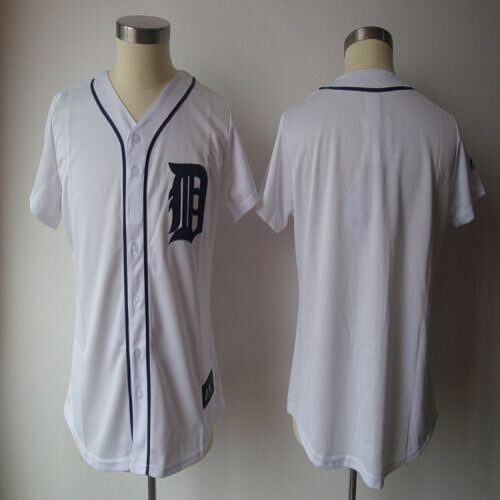 686331bd4fb28_1 Tigers Blank White Women's Fashion Stitched MLB Jersey