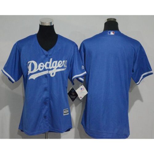 686331c4c0f85_1 Dodgers Blank Blue Women's Fashion Stitched MLB Jersey