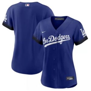 686331ee0a2df_1 Women's Los Angeles Dodgers Blank 2021 Royal City Connect Cool Base Stitched Baseball Jersey(Run Small)