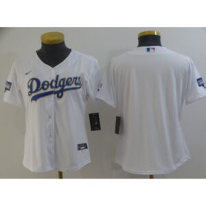 686331fc38248_1 Women's Los Angeles Dodgers Blank White Gold Championship Cool Base Stitched Jersey(Run Small)
