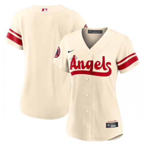 6863320a7643c_1 Women's Los Angeles Angels Blank 2022 Cream City Connect Stitched Baseball Jersey(Run Small)