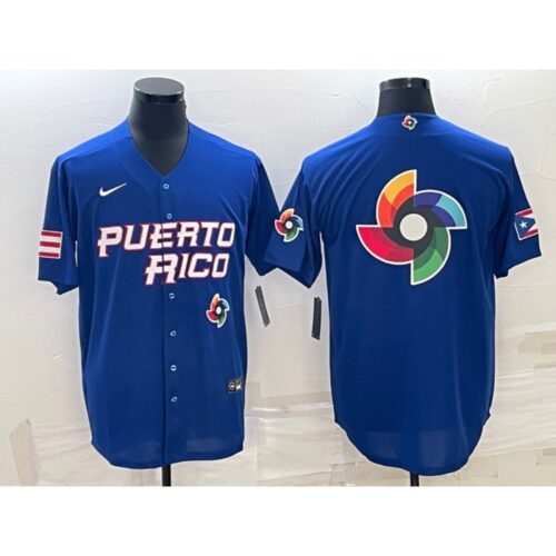 686332b94263d_1 Men's Puerto Rico Baseball 2023 Royal World Baseball Big Logo With Patch Classic Stitched Jersey