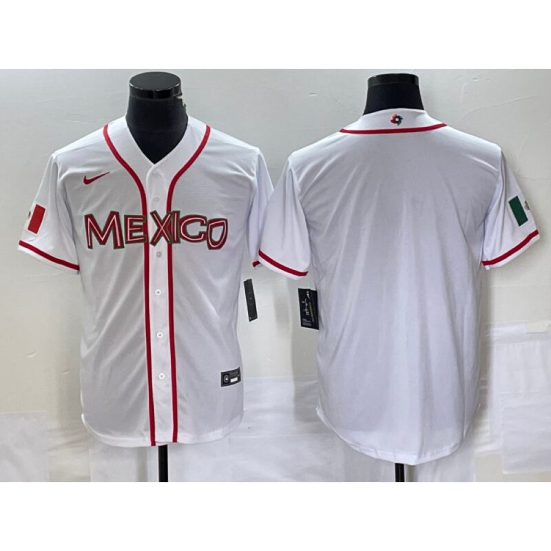 686332d8484db_1 Men's Mexico Baseball Blank 2023 White World Baseball Classic Stitched Jersey
