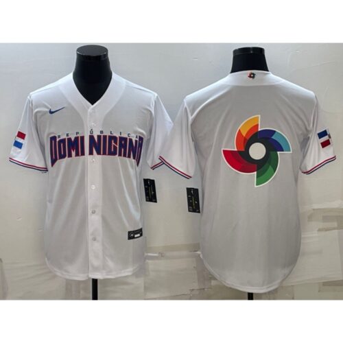 686332f5d3bc2_1 Men's Dominican Republic Baseball 2023 White World Baseball Big Logo Classic Stitched Jersey