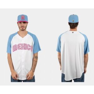 6863332690d05_1 Men's Mexico Baseball Blank 2023 White Blue World Baseball Classic Stitched Jersey