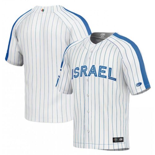 68633328e81f6_1 Men's israel Baseball Blank 2023 White World Baseball Classic Stitched Jersey