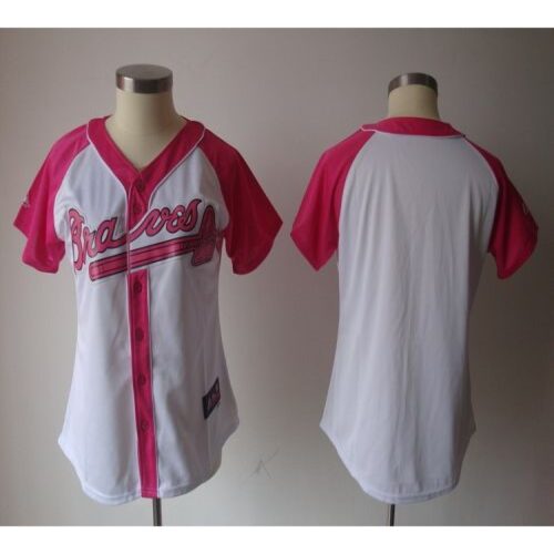 686333302f721_1 Braves Blank White/Pink Women's Splash Fashion Stitched MLB Jersey