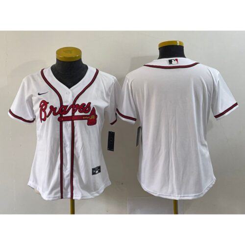 686333328c62e_1 Women's Atlanta Braves White Stitched Jersey(Run Small)