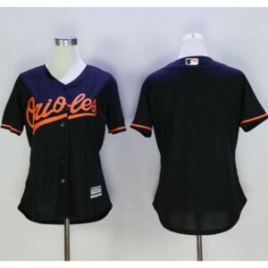 686333433b2fa_1 Orioles Blank Black Women's Alternate Stitched MLB Jersey