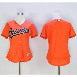 686333458954b_1 Orioles Blank Orange Women's Alternate Stitched MLB Jersey