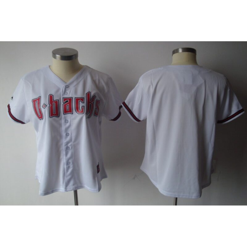 686333513c9ec_1 Diamondbacks Blank White Women's Fashion Stitched MLB Jersey