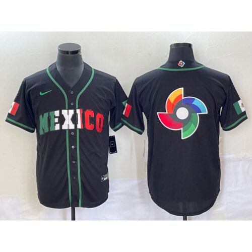68633380a994d_1 Men's Mexico Baseball 2023 Black World Baseball Classic Team Big Logo Stitched Jersey