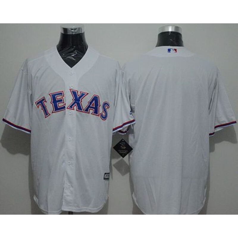686333d3ac3f0_1 Rangers Blank White New Cool Base Stitched MLB Jersey