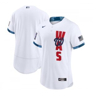6863340826458_1 Men's Washington Nationals Blank 2021 White All-Star Flex Base Stitched MLB Jersey